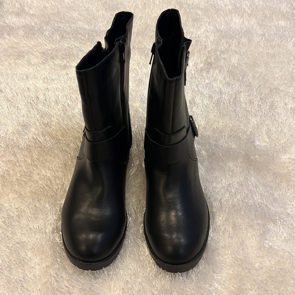 Style & Co. Black Combat & Moto Boots - Picture 4 of 7